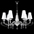 Stellare C 2453/7: Chrome Chandelier with Elegant Design 3D model small image 1