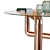 Industrial Copper Coffee Table 3D model small image 2