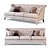 Elegant Bradmore 3-Seater Sofa 3D model small image 1