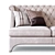 Elegant Bradmore 3-Seater Sofa 3D model small image 2