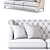 Elegant Bradmore 3-Seater Sofa 3D model small image 3