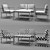 Catania Polywood Garden Lounge Set 3D model small image 3