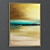 Golden Skyline Canvas Art 3D model small image 2