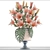 Title: Blushing Beauty: Bouquet of Lilies 3D model small image 3