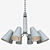 Elegant Patten 8-Light Chandelier 3D model small image 3
