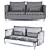 Title: Versatile V-Ray Sofa 3D model small image 2