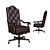 Elegant Grandover Office Chair 3D model small image 1