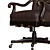 Elegant Grandover Office Chair 3D model small image 2