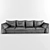 Italian Designer Sofa 3D model small image 2