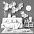 IKEA Furniture Set with Toys & Decor 3D model small image 3