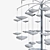 Elegant Leighton Cascading Chandelier 3D model small image 3