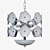 Elegant Leighton Small Chandelier 3D model small image 3