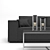 Elegant Viktor Sofa: French Seam, 3 Seat, Felt Upholstery 3D model small image 2
