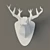 Paper Deer Sculpture 3D model small image 1