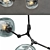 Elegant Glass and Metal Chandelier 3D model small image 2