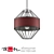 Modern Black Pendant Lamp 3D model small image 1