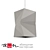 Modern Tin-Plate Ceiling Lamp 3D model small image 2