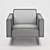 Mare Dutch Armchair: Sleek, Stylish, and Comfortable 3D model small image 3