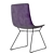 Amelie Basic Chair: Feminine Elegance 3D model small image 2