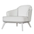 Elegant Leslie Armchair: Intimate Protection 3D model small image 3