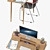 Scandi Desk: Sleek & Stylish Scandinavian Design 3D model small image 2