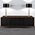 Elegant Ebony Sideboards 3D model small image 1