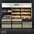 Modifiable Bakery Shelves - L-3600mm, B-600mm, H-3000mm 3D model small image 1