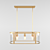 Modern Trough Chandelier 3D model small image 1