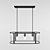 Modern Trough Chandelier 3D model small image 2