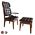 Chloe Chairs: Modern-Elegance in 2 Pieces 3D model small image 1