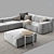 Delano Sofa Set: Modern Elegance for Your Living Space 3D model small image 2