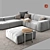Delano Sofa Set: Modern Elegance for Your Living Space 3D model small image 3