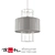 Sleek Black Ceiling Fixture (MODELLO-B) 3D model small image 2