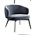 Elegant Bice Lounge Chair 3D model small image 2