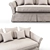 Elegant Belgian 2-Seater Sofa 3D model small image 2