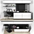 Modern TV Stand and Workspace 3D model small image 1