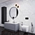 Sleek Bathroom Set with 4 Pieces 3D model small image 1