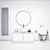 Sleek Bathroom Set with 4 Pieces 3D model small image 3