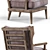 Rustic Lodge Arm Chair 3D model small image 2