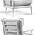 Rustic Lodge Arm Chair 3D model small image 3