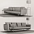 Sleek B&B Italia Sake Sofa 3D model small image 3