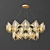 Luxury Golden Pendant Lights 3D model small image 1