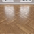 Amber Oak Parquet: Christmas Tree, Linear, Chevron 3D model small image 2