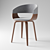 Elegant Monterey Wood Chair 3D model small image 1