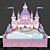 Regal Castle Kids Bed 3D model small image 1