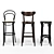 Modern TON Barstool Set 3-Piece 3D model small image 1