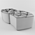 Modular Capitone Chair: Versatile Seating Solution 3D model small image 3