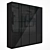 Title: Black Glass Handle Integrated Cupboard 3D model small image 1