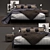 Sleek and Modern Flexform Lifesteel Bed 3D model small image 1