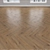 Versatile Oak Parquet: Linear, Christmas Tree, Chevron 3D model small image 2